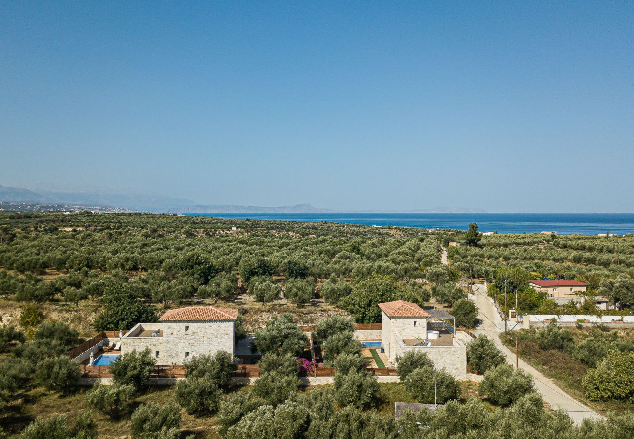 Villa in Rethymno - Villa Prima – mit privatem beheiztem Pool und Whirlpool