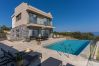 Villa in Atsipopoulo - Luxusvilla Onyx – mit privatem beheiztem Pool