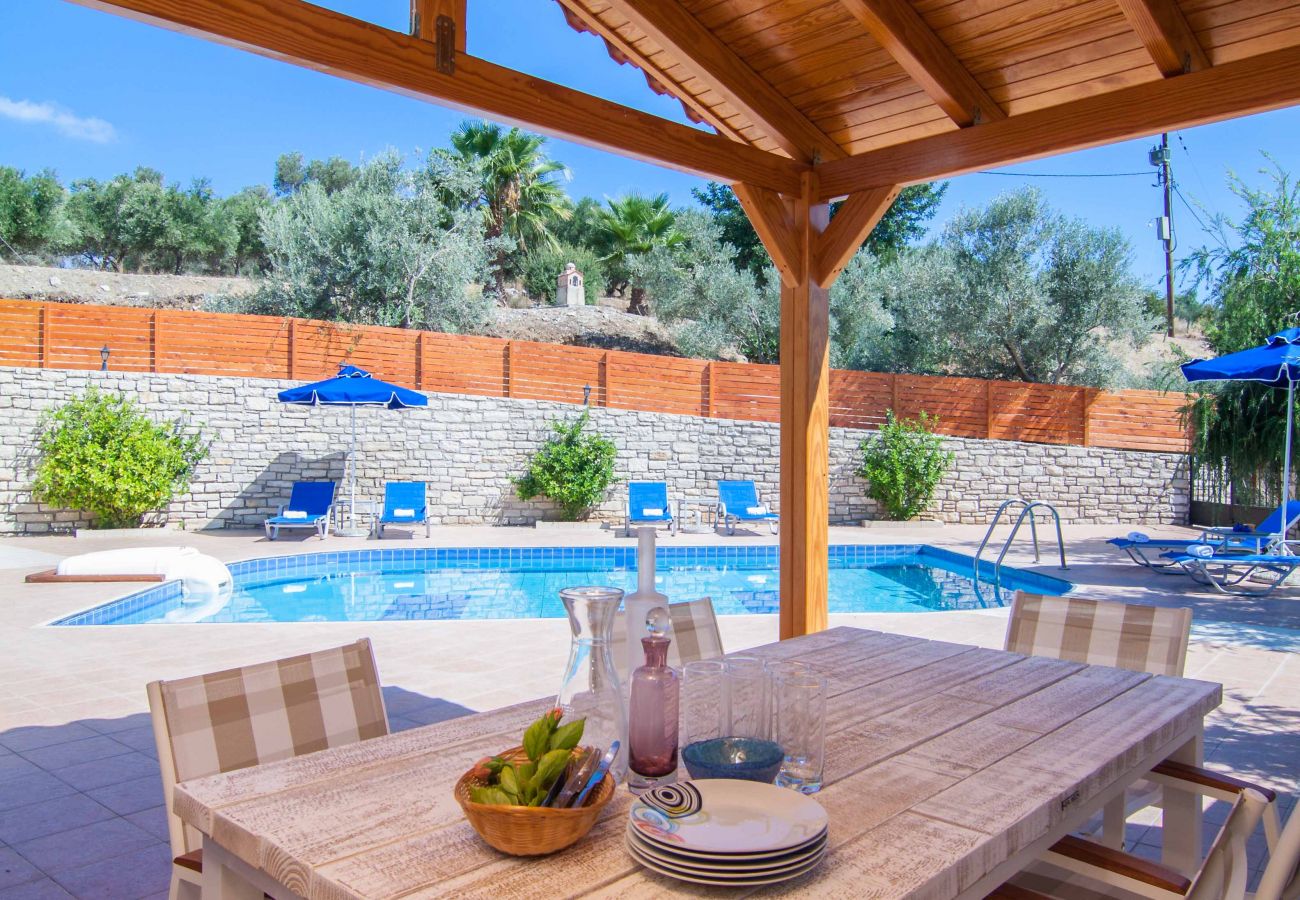 Villa in Perama - Blue Villa 1 - Mit privatem Pool