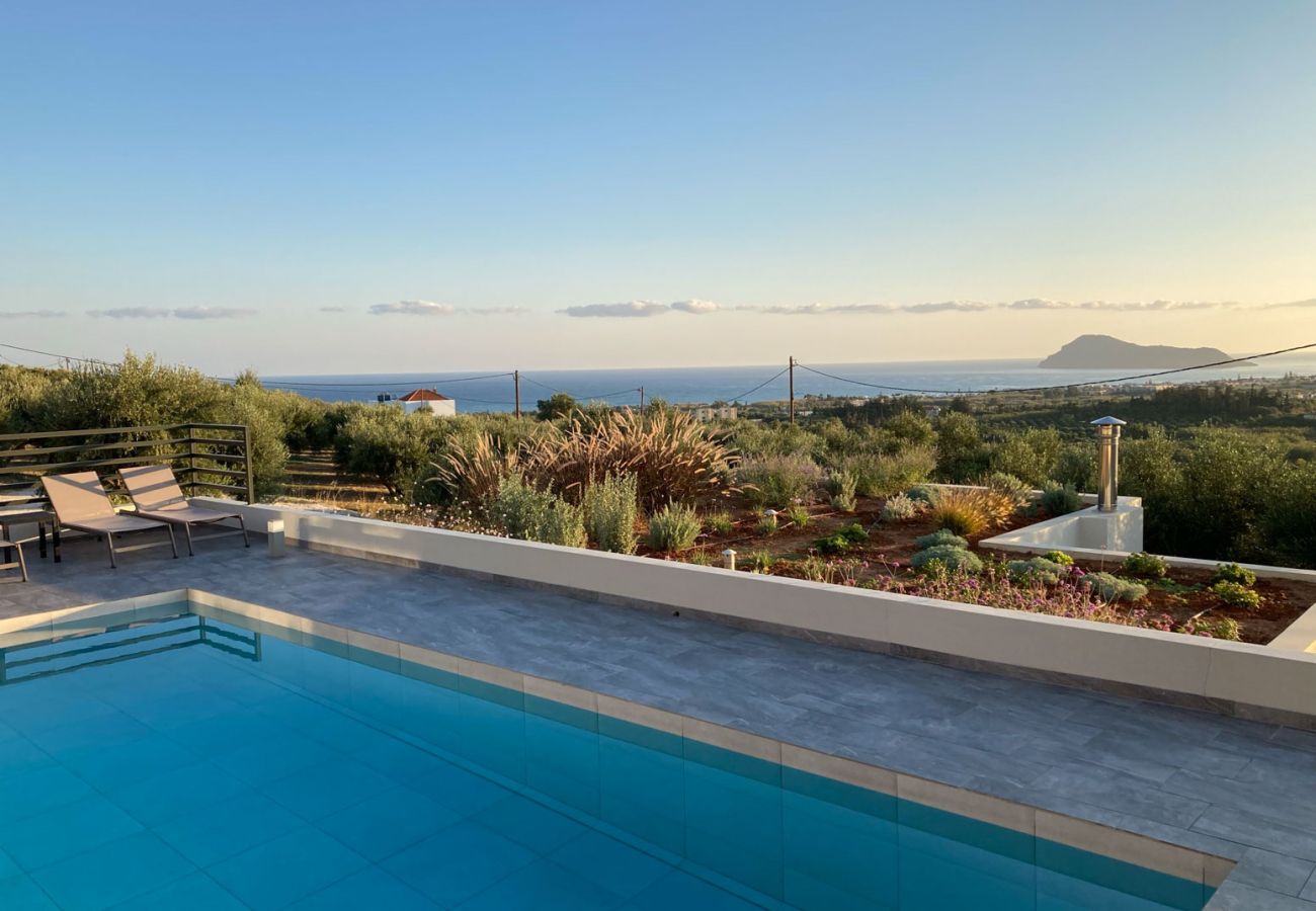 Villa in Chania - Luxuriöse Villa PHI – mit privatem Pool