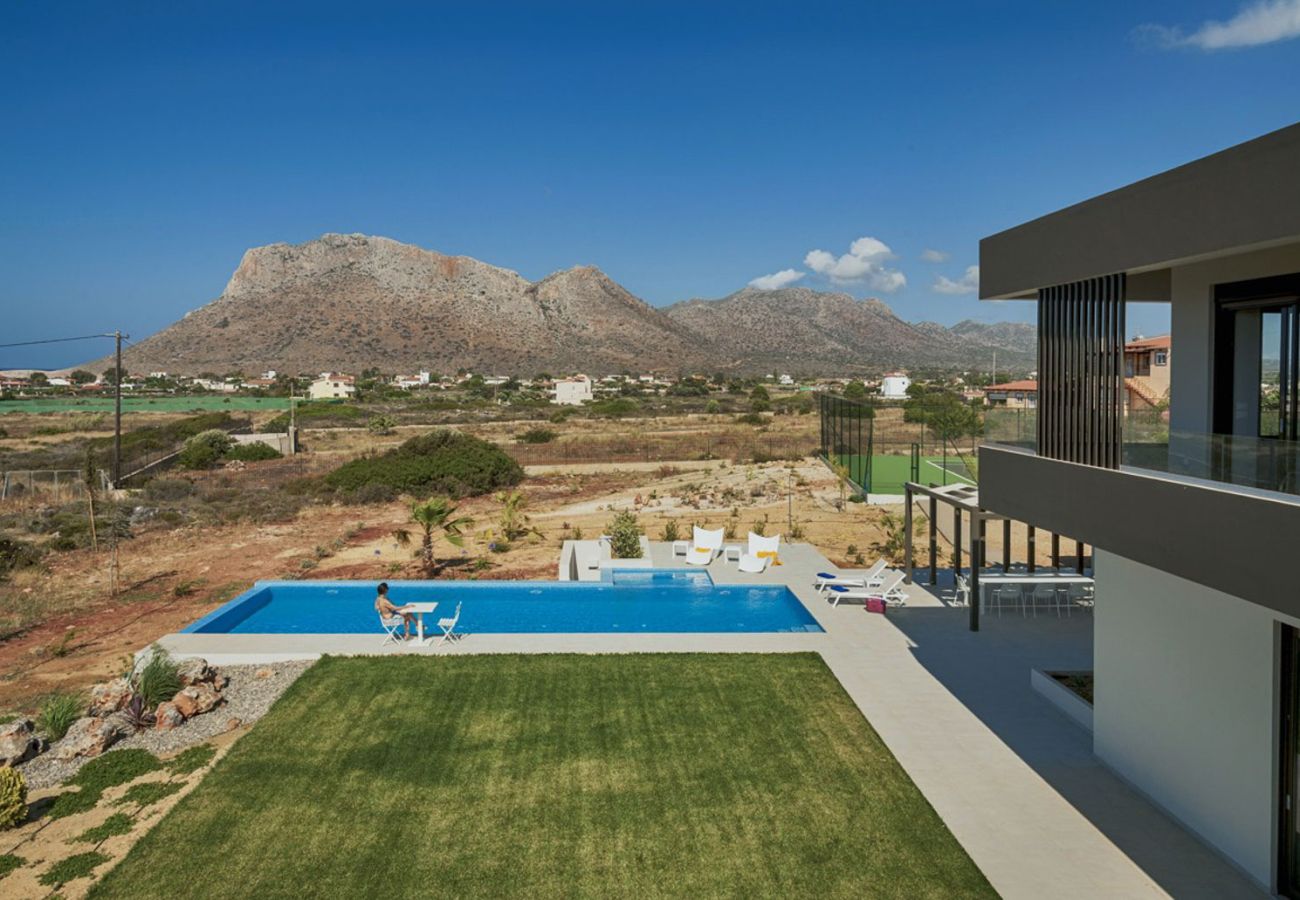 Villa in Chania - Luxuriöse Villa Andrae – mit privatem beheiztem Pool