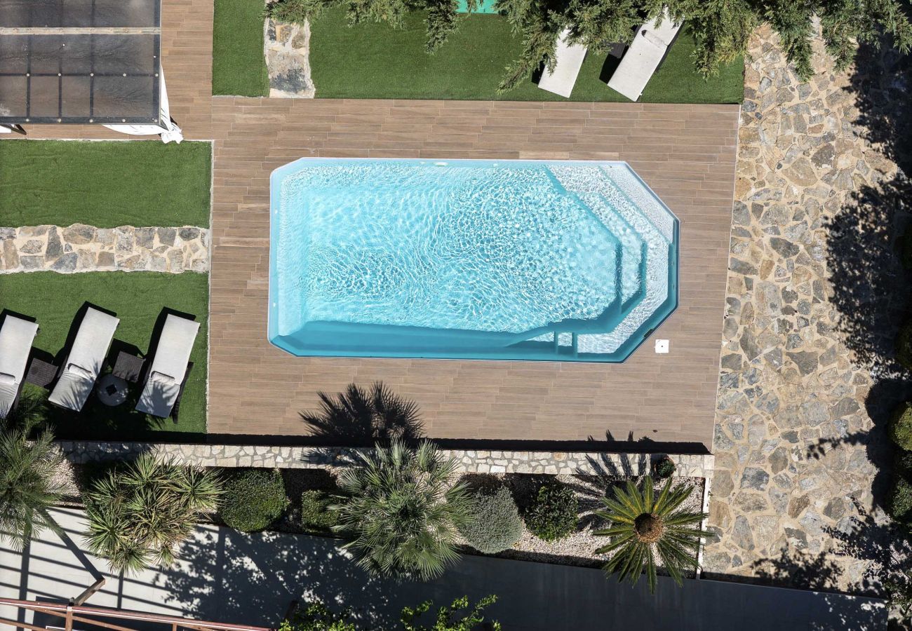 Villa in Xiron Chorion - Maratho Villa – mit privatem Pool