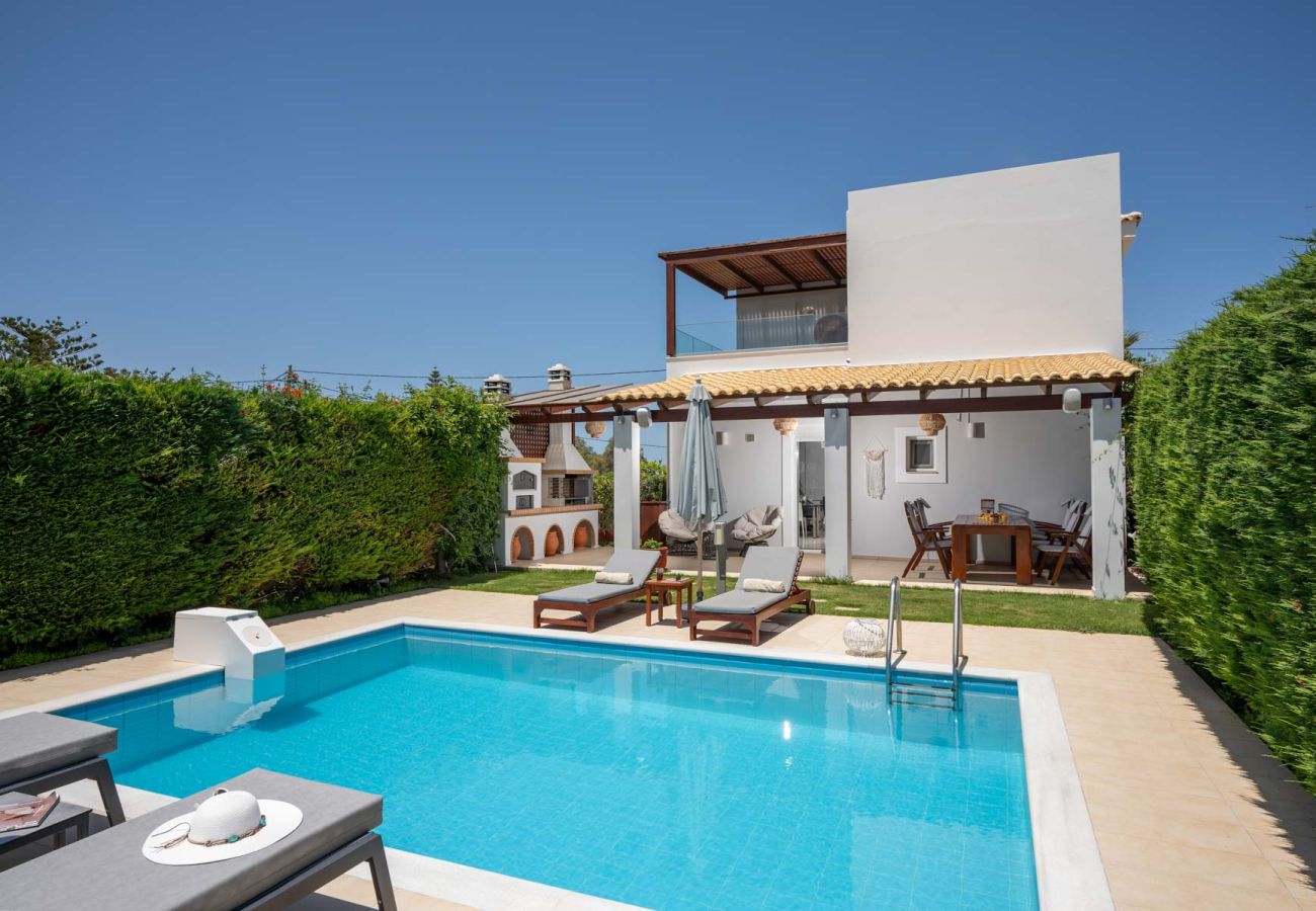 Villa à Sfakaki - Villa Elena Beach - With Private Heated Pool