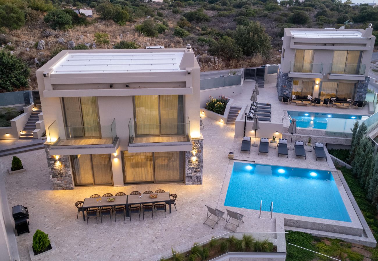 Villa in Atsipopoulo - Luxury Villa AQUA With 2 Private Pools